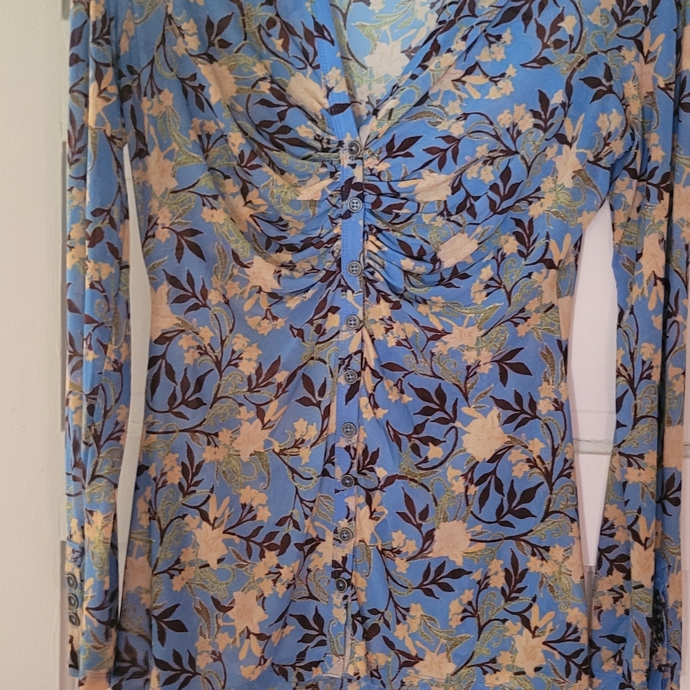 Free People Lucky Shirtee in Daisy Combo sz XL